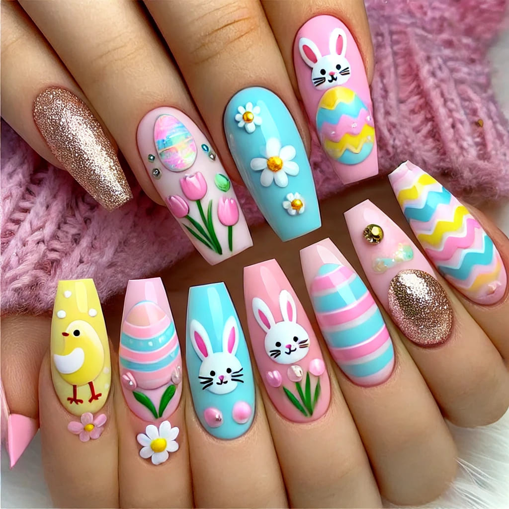 Modele de Unghii pentru Paște 2024 Inspirație și Tehnici