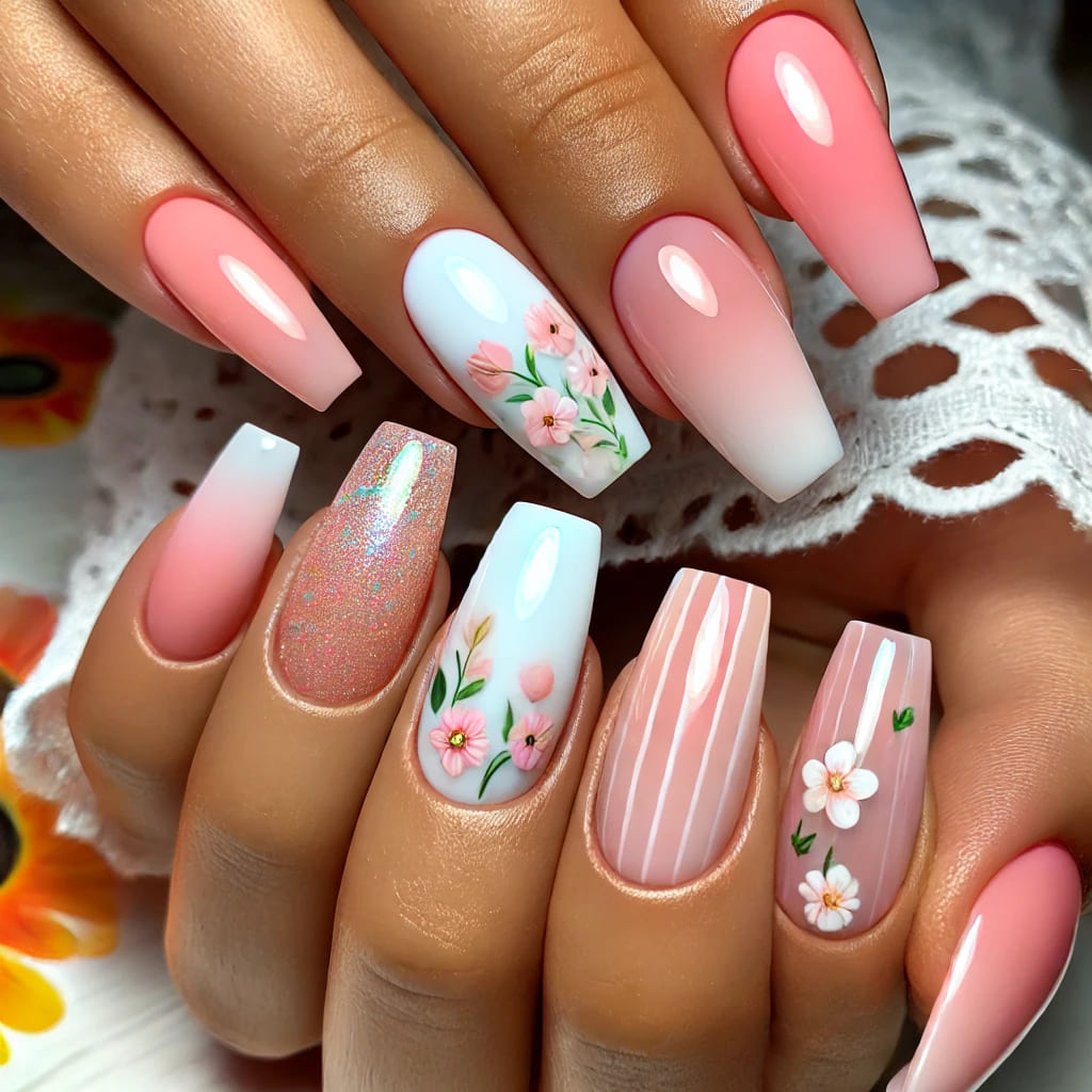 Unghii Baby Boomer: Eleganță și Rafinament în Manichiură - Modele pentru Vara 2024