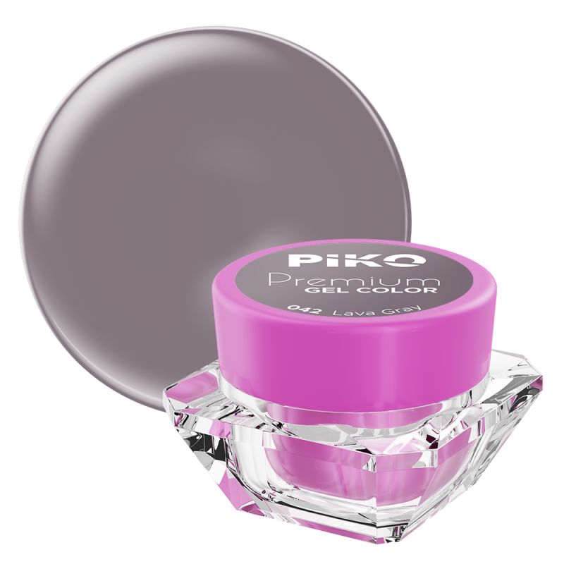 Gel UV color Piko, Premium, 042 Lava Gray, 5 g