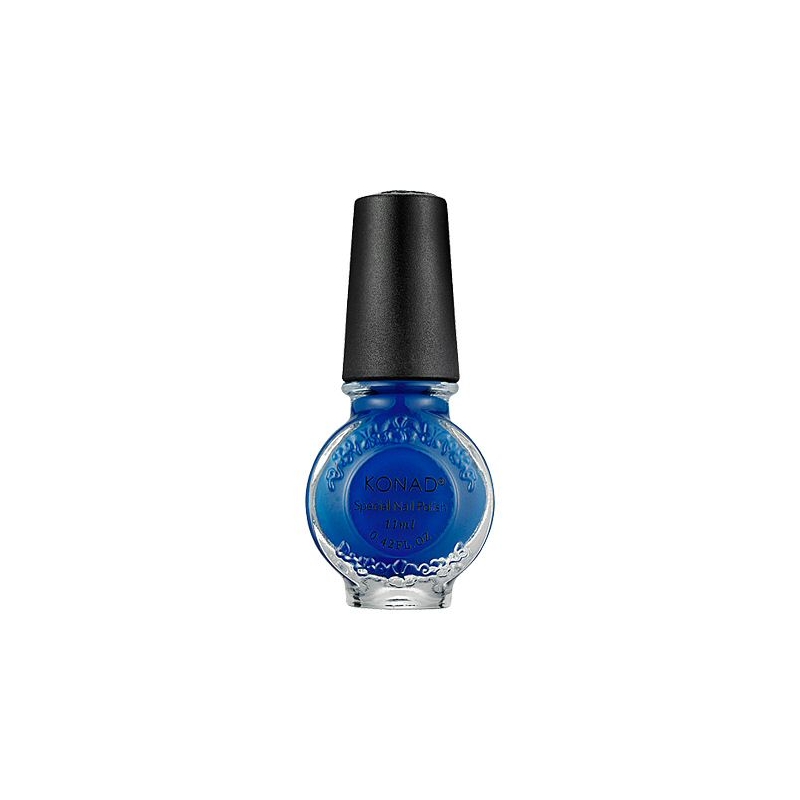 Konad lac de unghii 11 ml pentru stampila large nail - s22 blue